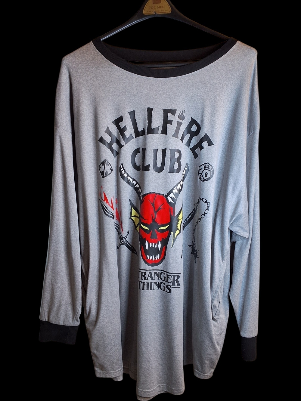 Netflix Stranger Things Logo Large Sleepshirt With Pockets